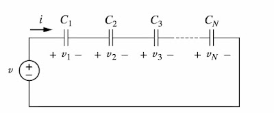 Series-connected-capacitors