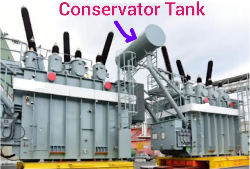 Conservator-tank-transformer
